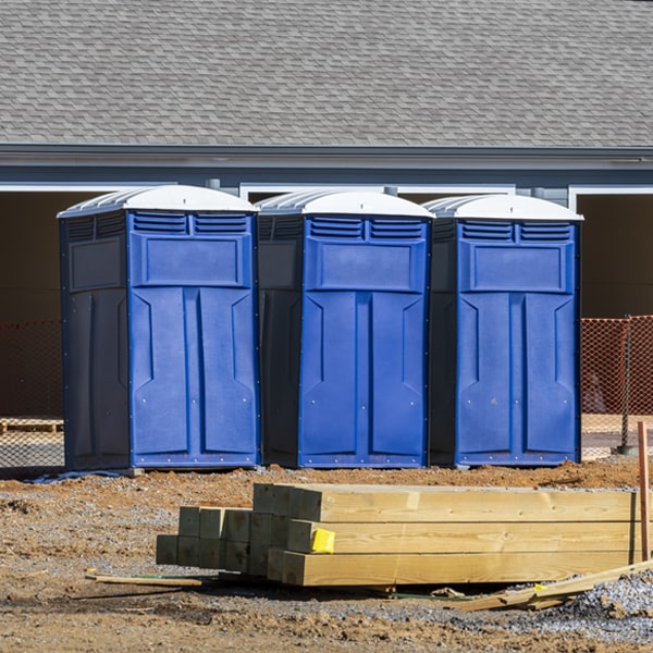 what is the maximum capacity for a single porta potty in Madison IN